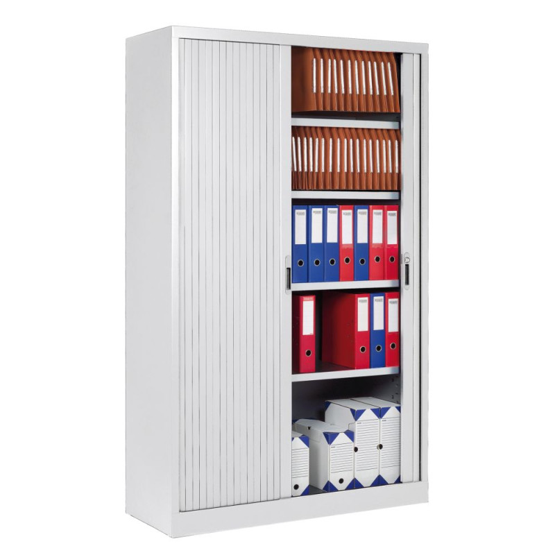 Armoire Haute De Bureau Monobloc Portes Rideaux