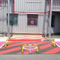 Arceau de parking rabattable StoproJA - Pieds en acier