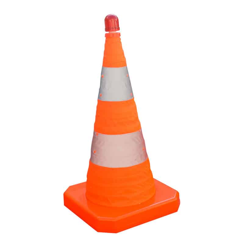 Cone De Signalisation De Chantier Pliant Lumineux