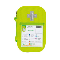 Trousse de secours 2 personnes EVA jaune fluo