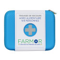 Trousse de secours agro alimentaire 4 à 8 personnes en PU bleu fluo