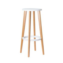 Tabouret haut Woody - Paperflow - Lot de 2