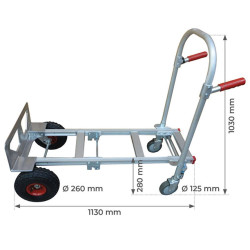 Diable / chariot de manutention 2 en 1 STC2