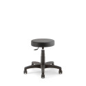 Tabouret technique ergonomique DUKE SOFT - similicuir noir