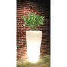 Jardinière plastique lumineuse conique Delight