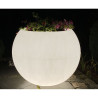 Jardinière lumineuse boule plastique Delight