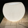 Jardinière lumineuse boule plastique Delight