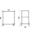 Chariot de transport 50 chaises pliantes Norman trolley