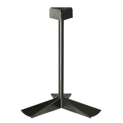 Poteau sur socle pour support sac poubelle 3 flux - Collec