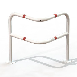 Arceau de protection d'angle renforcé blanc et rouge