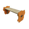 Banc public pour enfants fleur