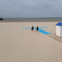 Tapis d'accès à la plage pour fauteuil roulant