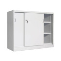 Armoire basse monobloc portes coulissantes