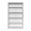 Armoire haute monobloc portes rideaux