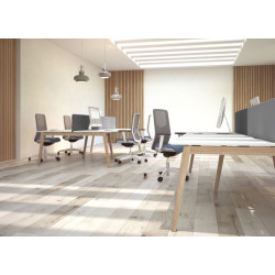 Bureau bench 2 personnes NET WOOD