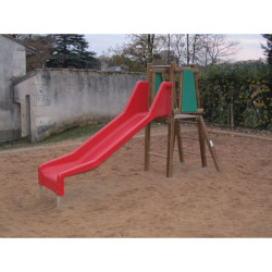 Toboggan hauteur 90 cm pour aire de jeux - Loisirs Aménagements