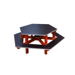 Table pique nique enfants Hexagonale