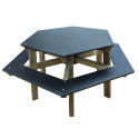 Table pique nique enfants Hexagonale - Loisirs Aménagements