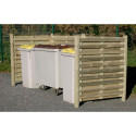 Cache conteneurs pour 4 poubelles 360L ou 2 poubelles 770L