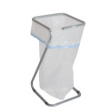 Support de sac poubelle tube zingué 110 litres