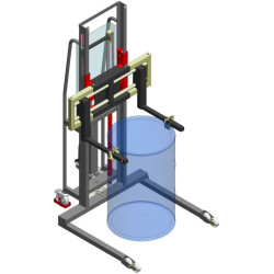 Gerbeur à fût avec pinces en couple 350 kg - Levfix