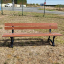 Banc public en bois