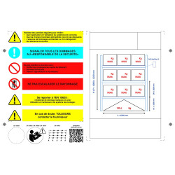 Plaque de charge pour rayonnage Epsirack XL