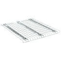 Plancher métal rack de stockage 800kg - 3 renforts O + bords tombés