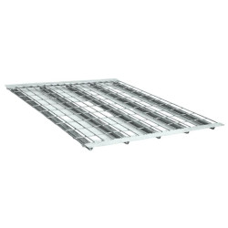 Plancher métal rayonnage 1500kg 5 renforts - Lot de 3