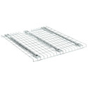 Panneau filaire rack de stockage 500kg - 3 renforts O + bords tombés