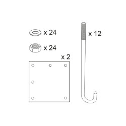 Kit de pose pour portique universel tournant Procity