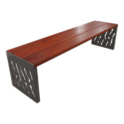 Banquette Venise acier et bois