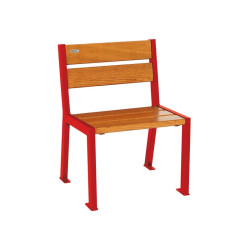 Fauteuil bois et acier Silaos 5 lames