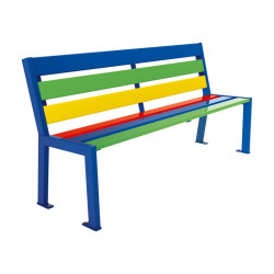 Banc bois et acier Silaos Junior