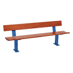 Banc bois et acier Pagode