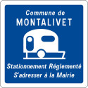 Panneau C23 - Stationnement réglementé caravanes et autocaravanes