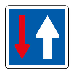 Panneau temporaire priorité de passage CK18