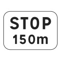 Panonceau complémentaire stop à 150m M5