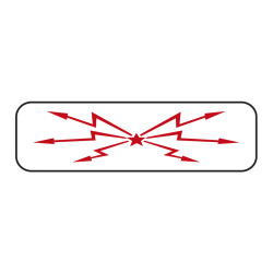 Panonceau d'indication de voie ferrée électrifiée M9b