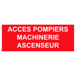 Panneau accès pompier machinerie ascenseur