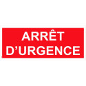 Panneau arrêt d'urgence