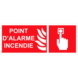 Panneau picto alarme incendie