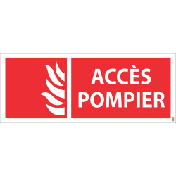 Panneau picto accès pompier