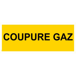 Panneau coupure gaz