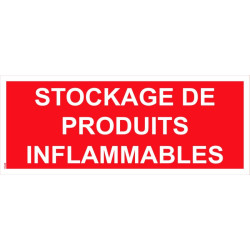 Panneau stockage de produits inflammables