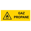 Panneau danger gaz propane