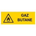 Panneau danger gaz butane