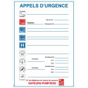 Panneau appels d'urgence