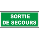 Panneau sortie de secours