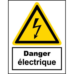 Panneau danger électrique